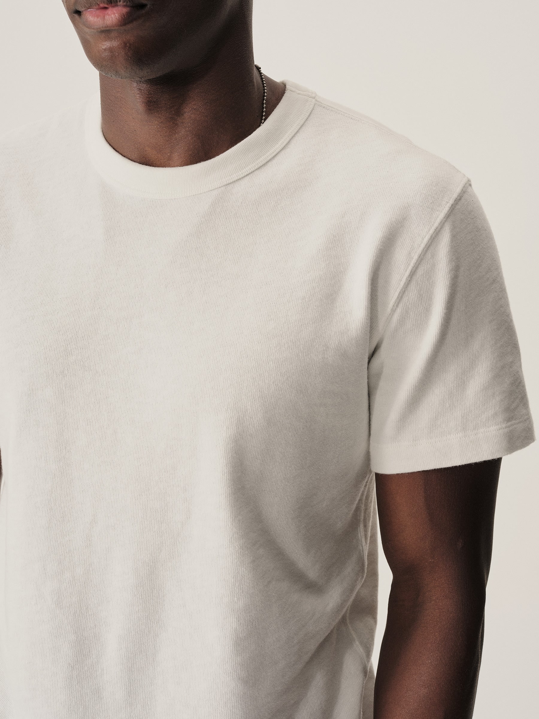 Buck Mason — White Field-Spec Cotton Heavy Tee — view 3