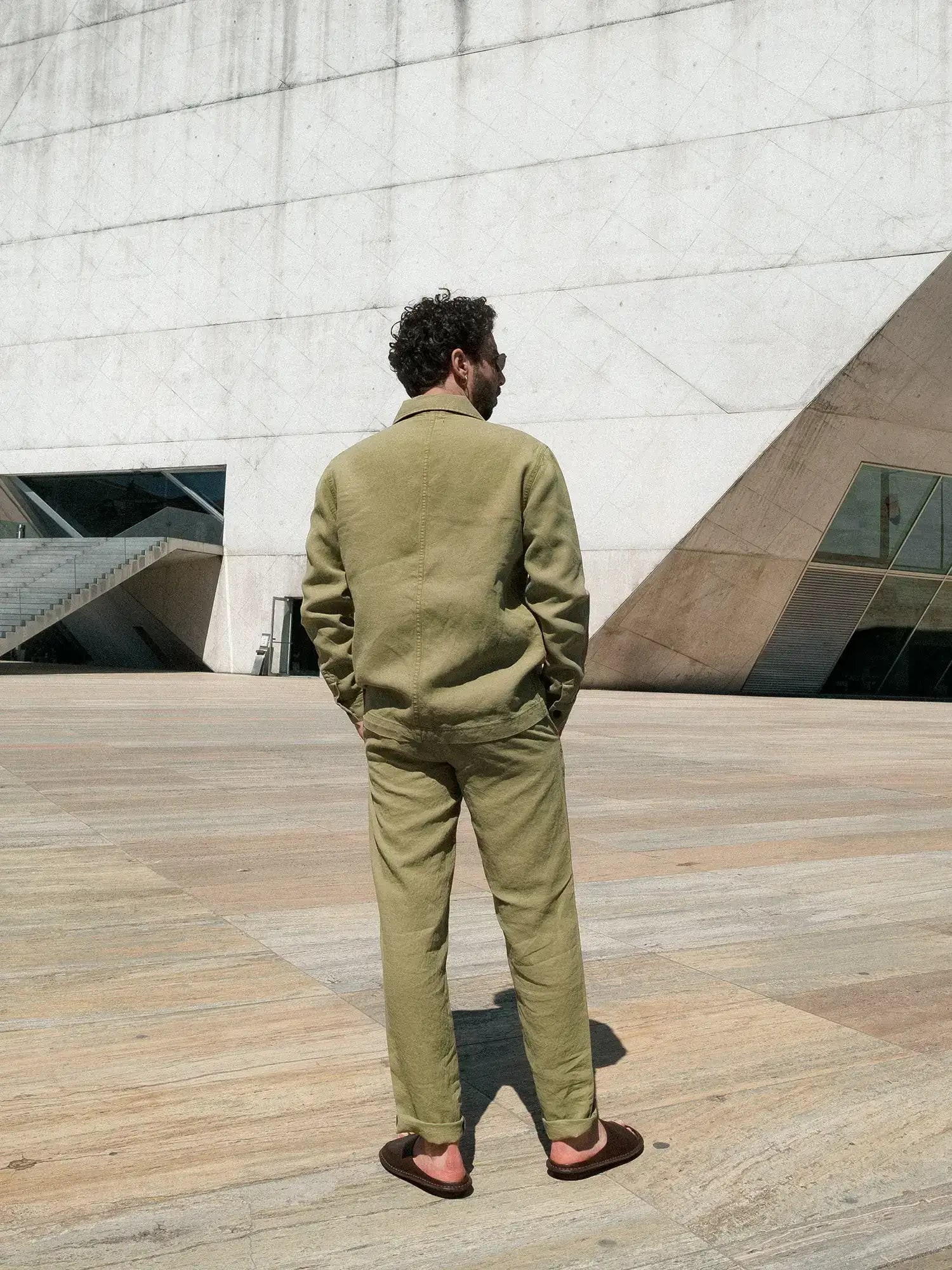 CARPASUS — Overshirt Abaca Olive — view 5