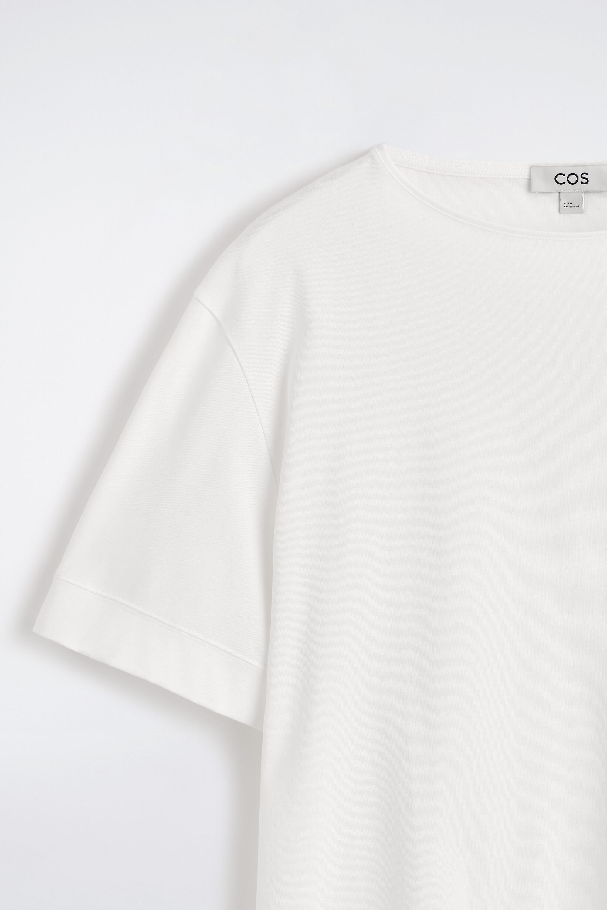 COS — Boat-Neck Cotton T-Shirt — view 7