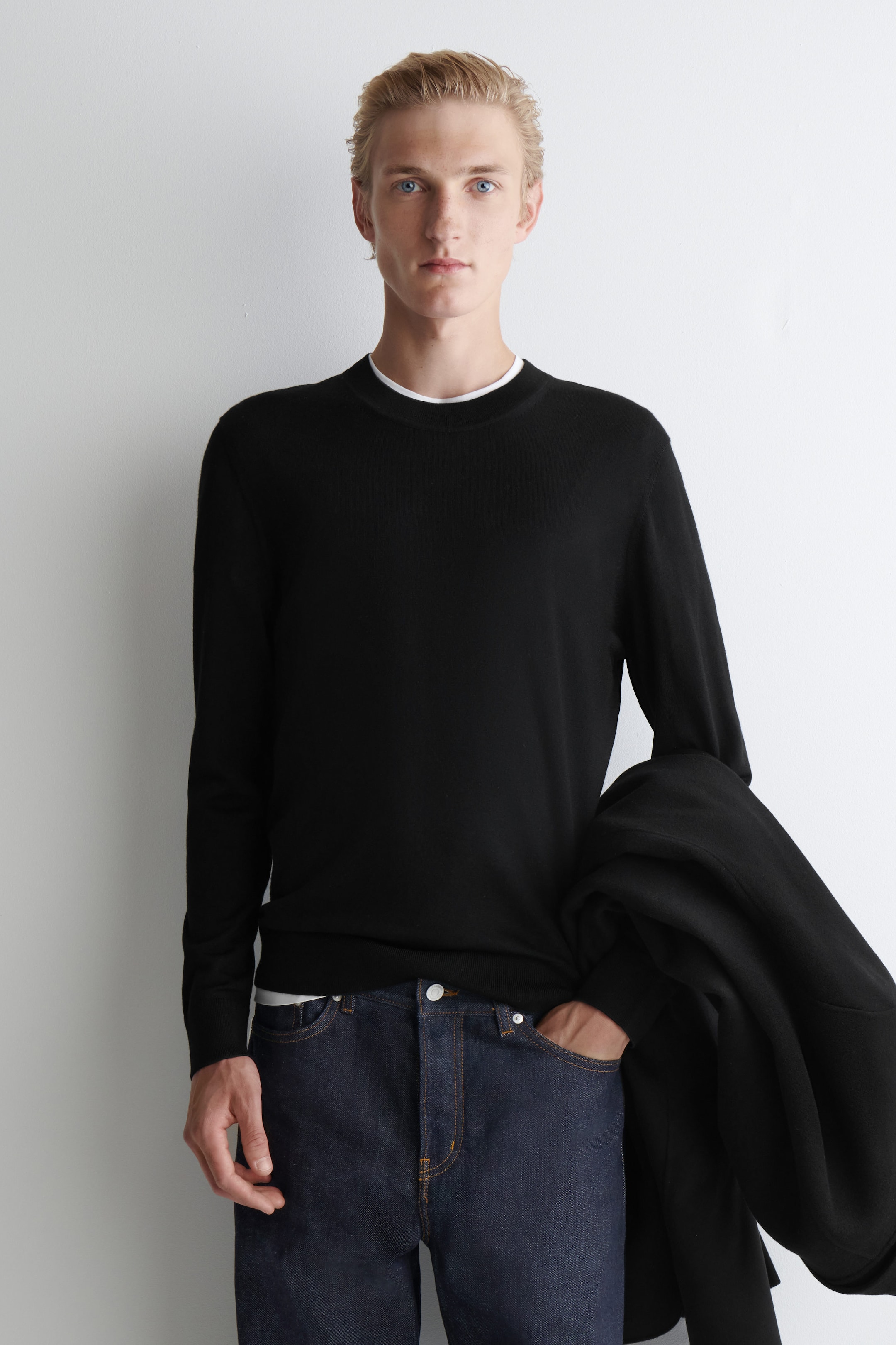 COS — Slim Merino Wool Crew-Neck Sweater