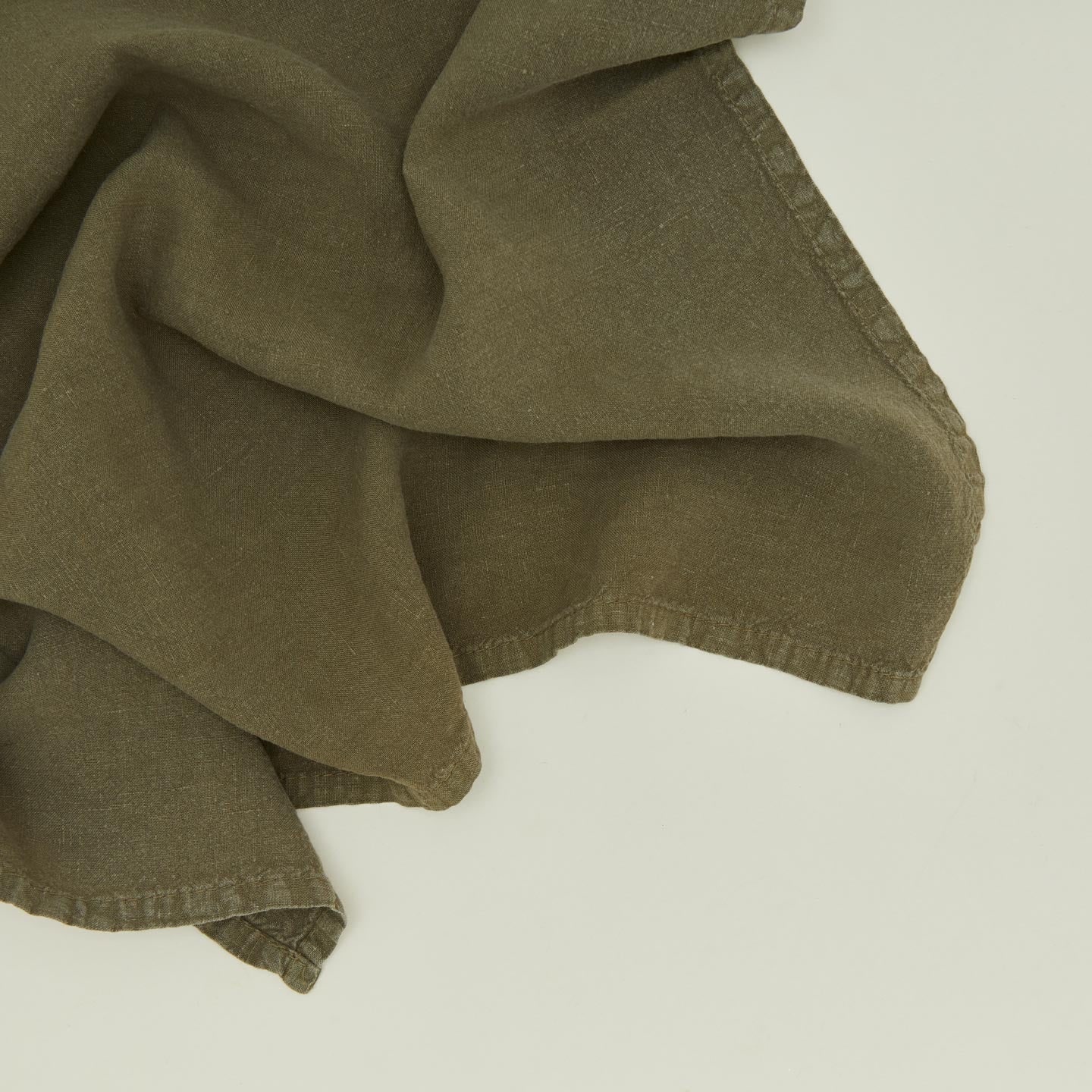 Hawkins New York — Simple Linen Napkin - Olive — view 3
