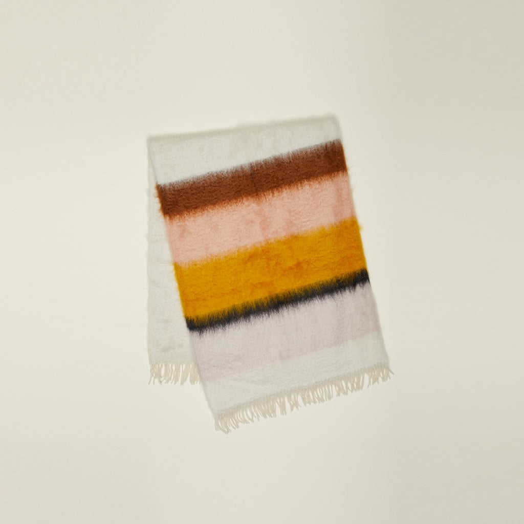 Mantas Ezcaray — Stripe Mohair Throw - Warm