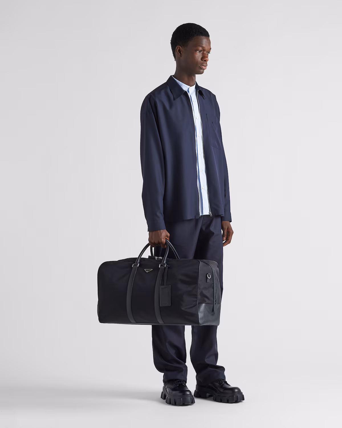Prada — Re-Nylon and Saffiano Leather Duffle — view 5