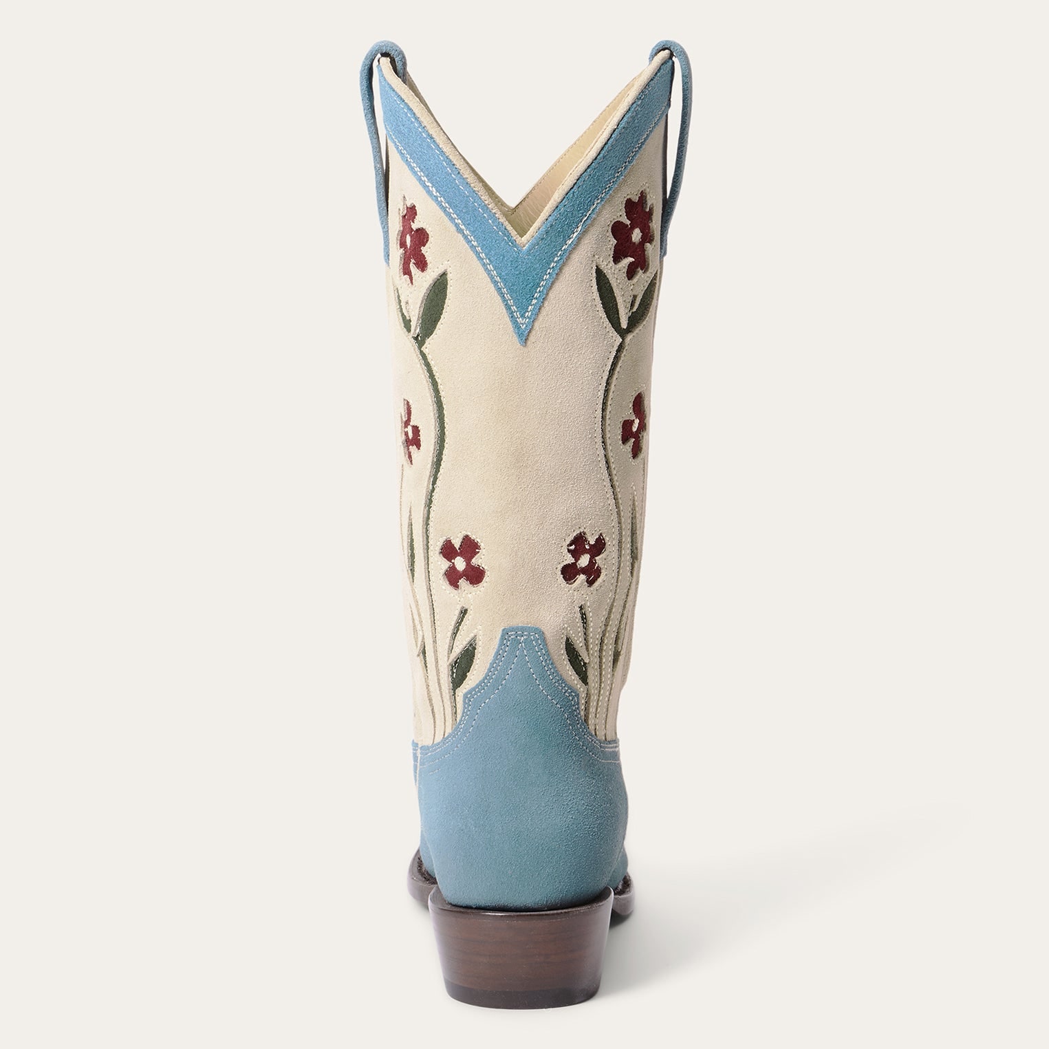 Stetson — Suede Floral Cowboy Boot — view 4